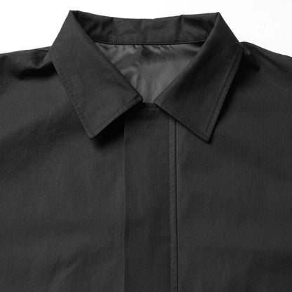 Oversized Cotton Gabardine Jacket - Black